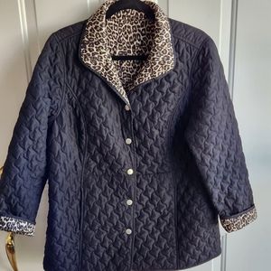 Quilted reversible jacket